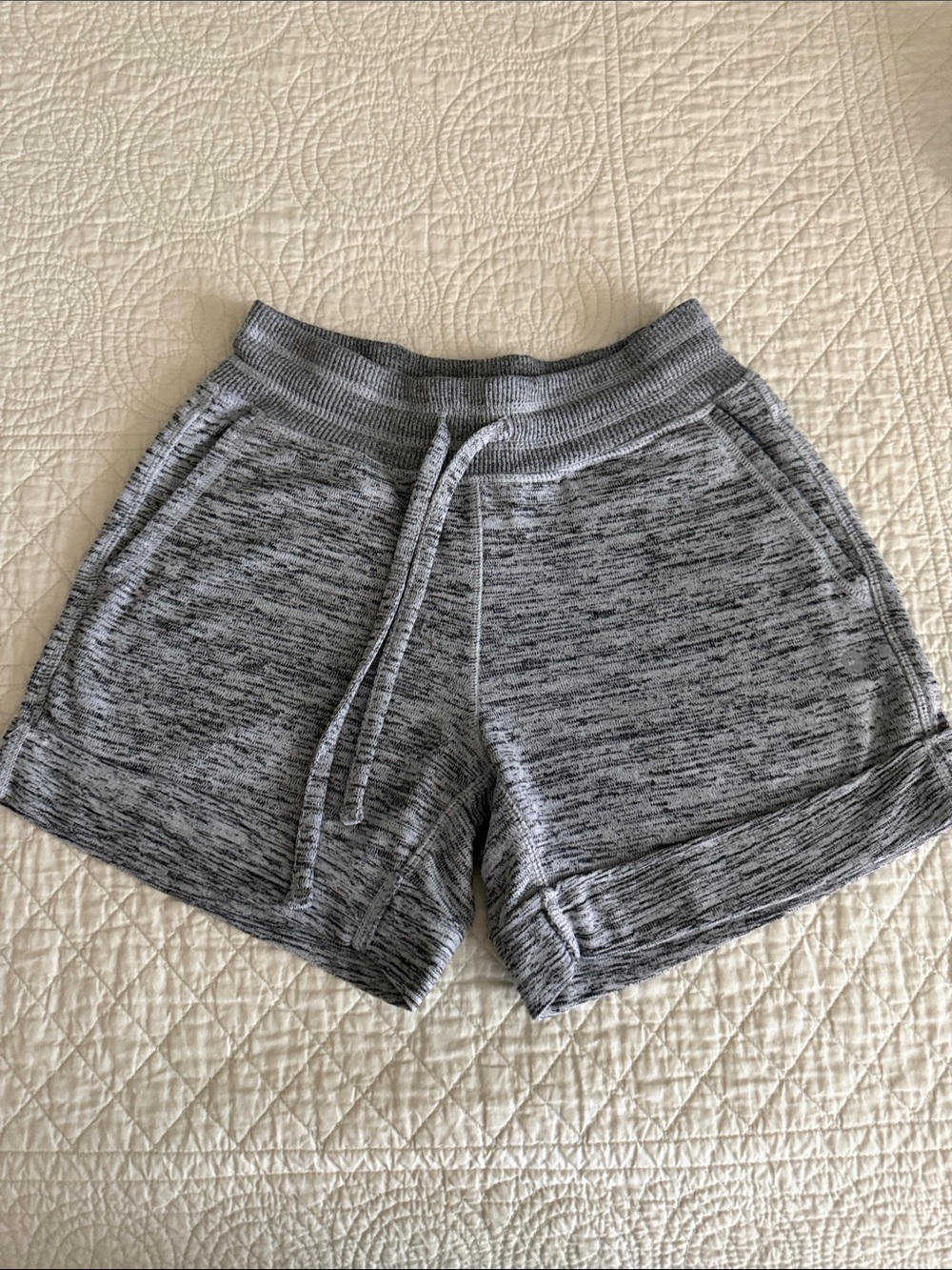 Women's Heather Gray Drawstring Shorts